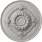 Ekena Millwork Monique Ceiling Medallion (Fits Canopies up to 3 3/4"), 13 3/4"OD x 1"P, Ultra Pure White CM13MOUWF - alternate 1